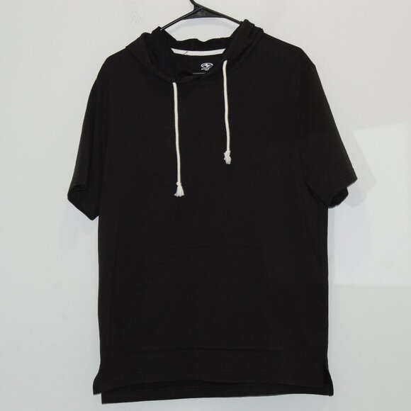 Athletic Works Men's Active Short Sleeve Hooded Sweatshirt Size Medium - Picture 1 of 4